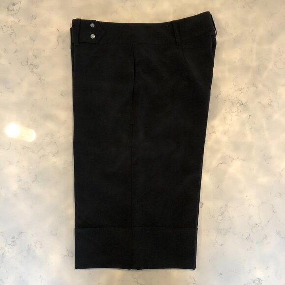 IZOD XFG Stretch Athletic Bermuda Cuffed Golf Shorts Black Size 4 - Picture 3 of 11